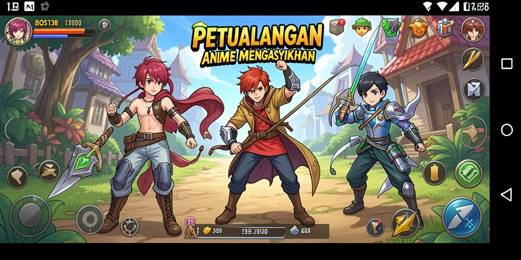 Tampilan gameplay BOS138 yang menakjubkan dengan karakter Anime ikonik.