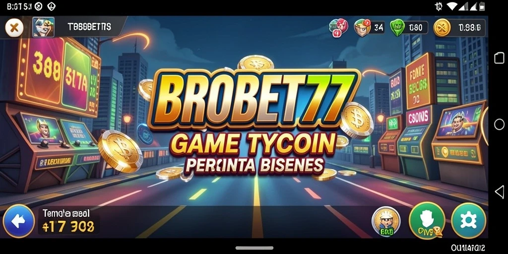 Tampilan gameplay <strong>BROBET77</strong> yang menampilkan aksi bisnis yang menarik.