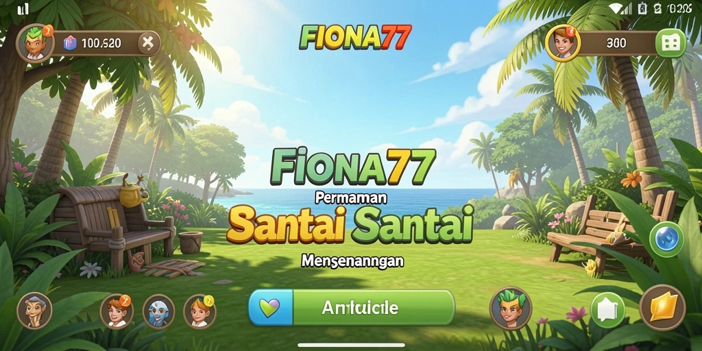Tampilan gameplay FIONA77 yang ceria dan mengasyikkan.