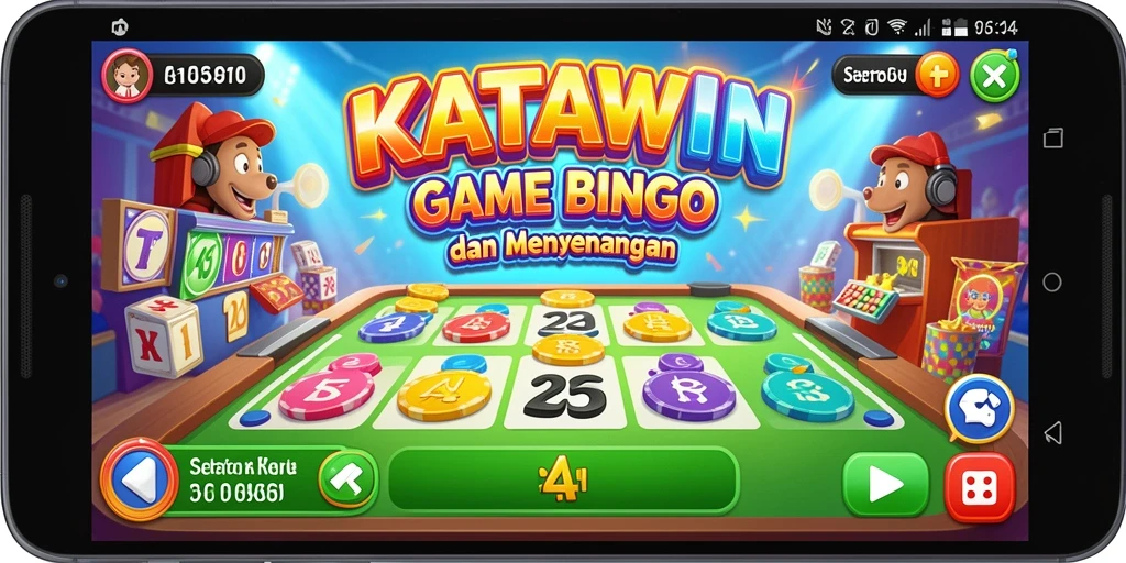 Tampilan gameplay seru saat bermain Bingo di KATAWIN.