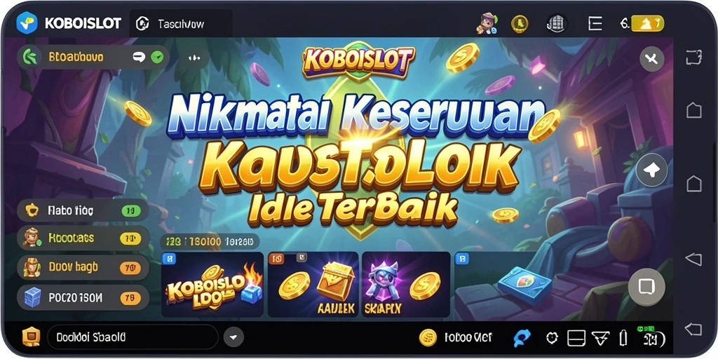 Tampilan menarik gameplay KOBOISLOT dengan mesin slot yang berwarna.