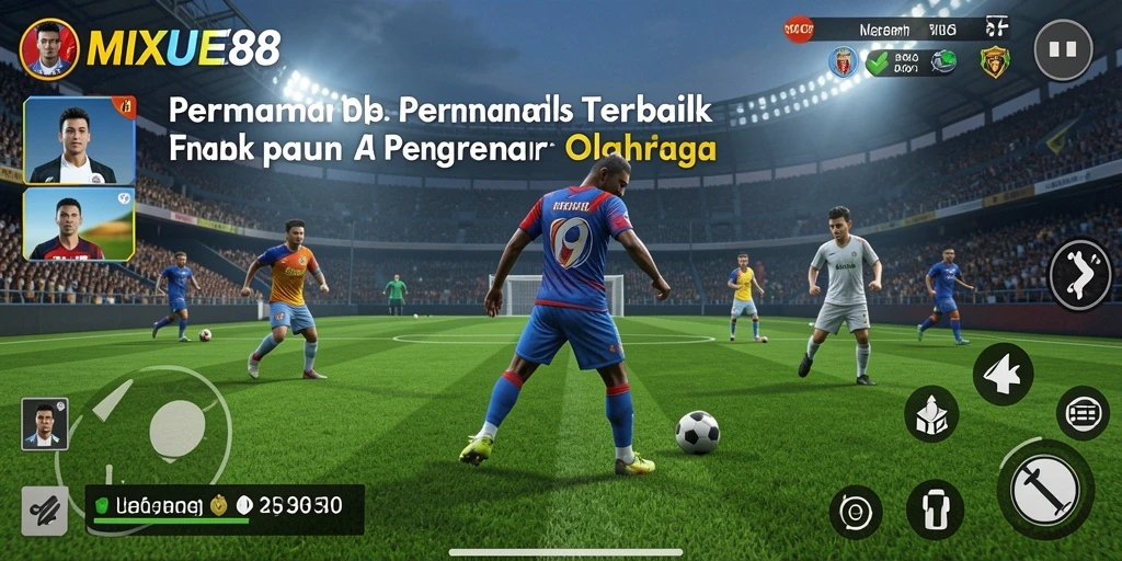 Tangkapan layar gameplay MIXUE88 dengan aksi olahraga yang mendebarkan.