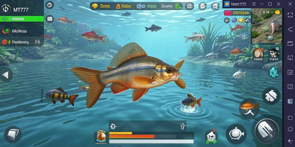 Tangkapan ikan besar dalam gameplay menegangkan MT777.