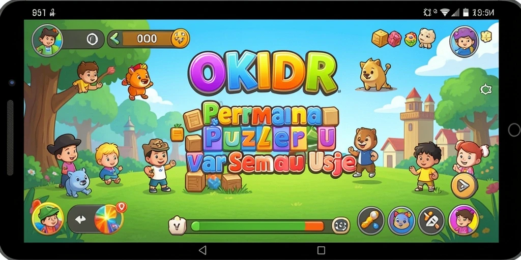 Screenshot OKIDR menampilkan gameplay Puzzle yang seru dan menantang.