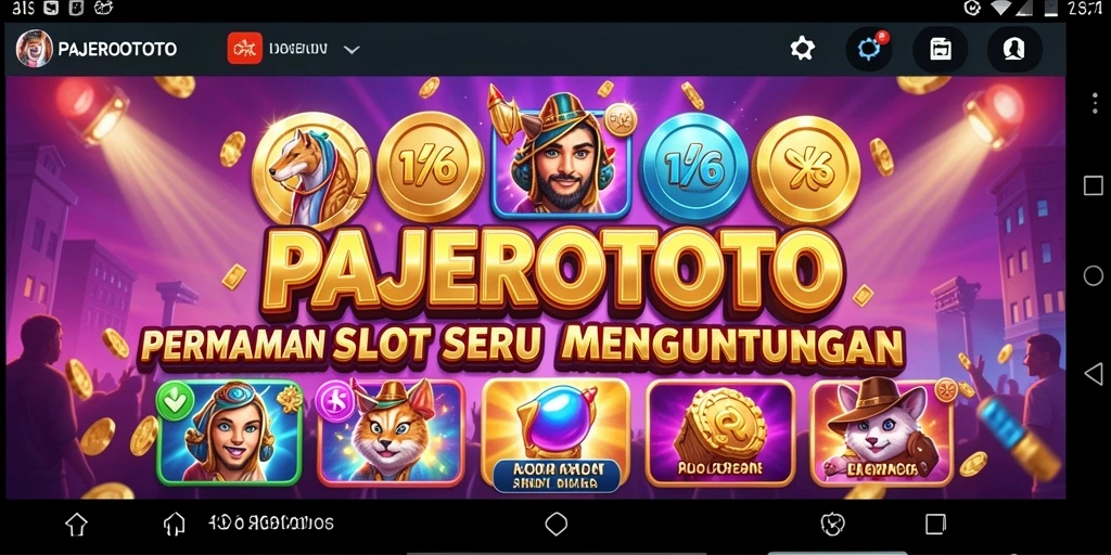 Screenshot gameplay PAJEROTOTO yang menampilkan momen seru saat bermain slot.