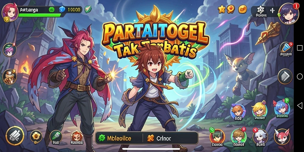 Screenshot dari gameplay <strong>PARTAITOGEL</strong> yang menampilkan karakter anime dalam pertempuran.