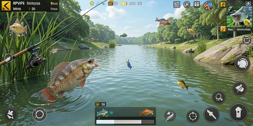 Tangkapan besar di RPVIP6, menunjukkan teknik memancing yang seru.