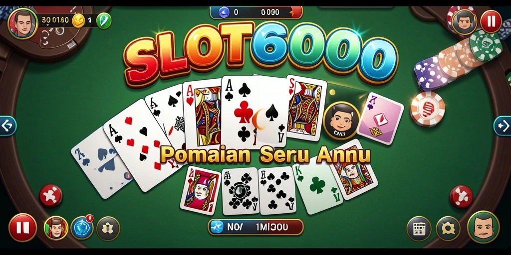 Tampilan utama gameplay SLOT6000 dengan pemain bersaing di meja Domino.