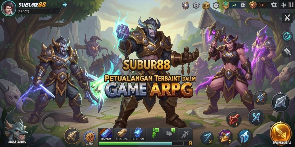 Tangkapan layar SUBUR88 menampilkan aksi mendebarkan dalam permainan ARPG.