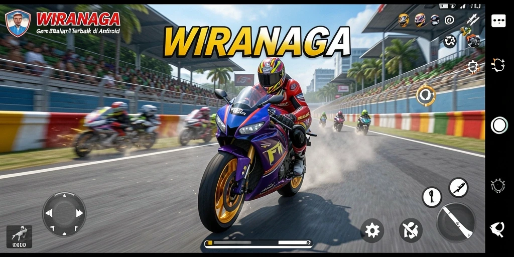 Tampilan menarik dari balapan seru di WIRANAGA.